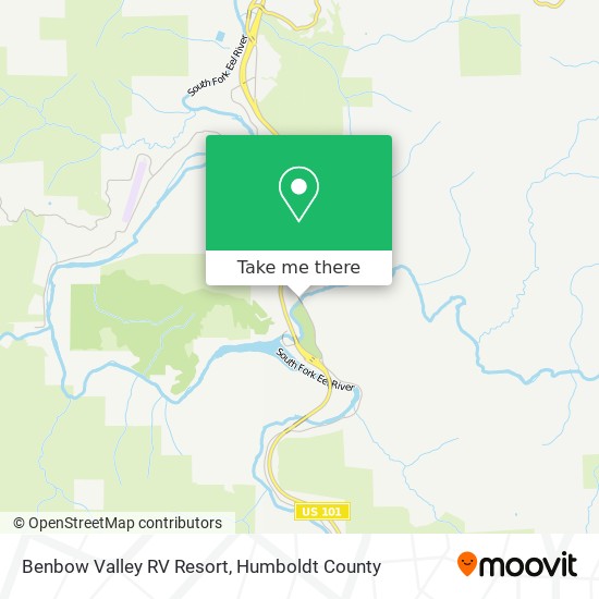 Benbow Valley RV Resort map