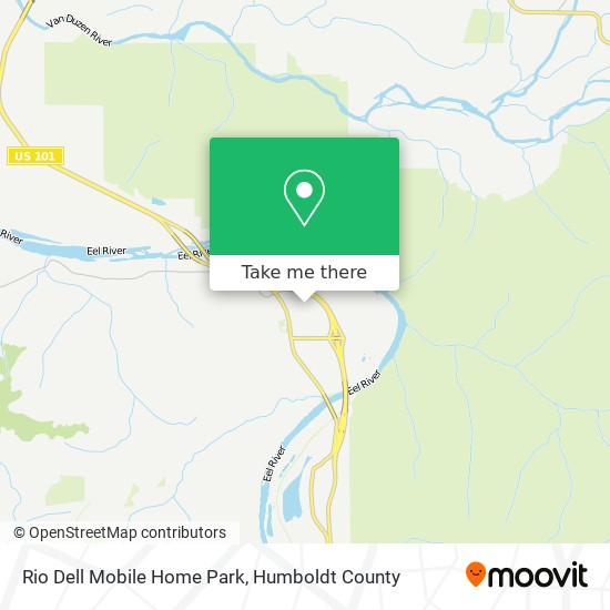 Rio Dell Mobile Home Park map