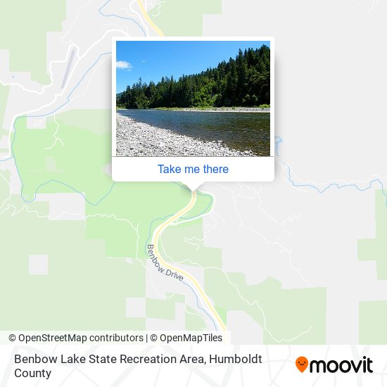 Benbow Lake State Recreation Area map
