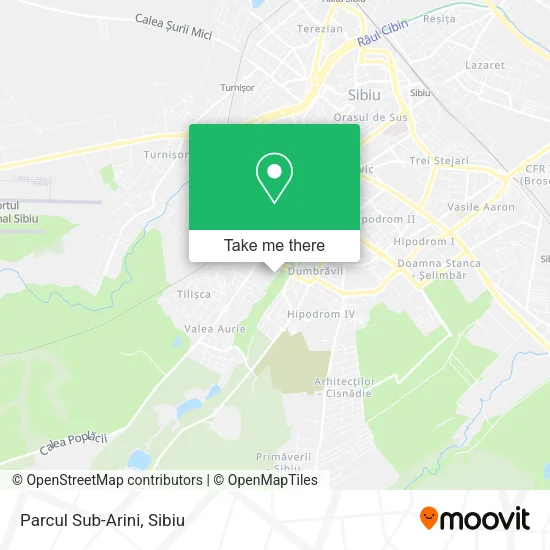 Parcul Sub-Arini map