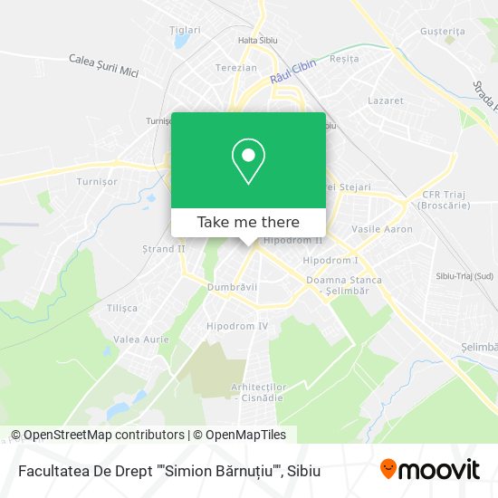 Facultatea De Drept ""Simion Bărnuțiu"" map