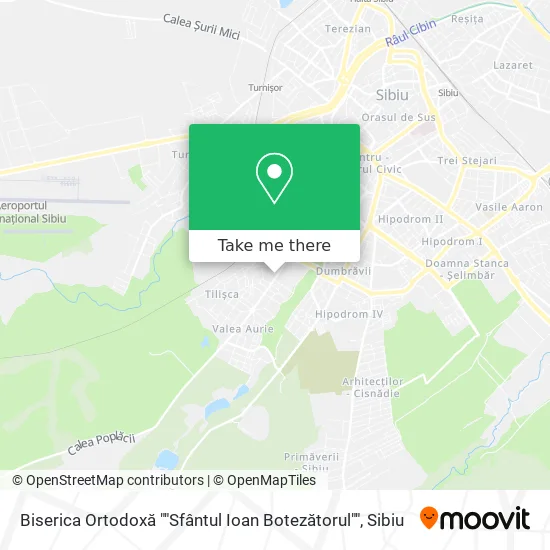 Biserica Ortodoxă ""Sfântul Ioan Botezătorul"" map