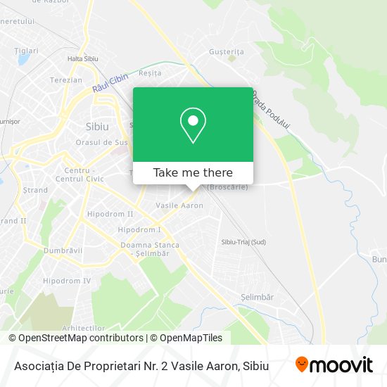 Asociația De Proprietari Nr. 2 Vasile Aaron map