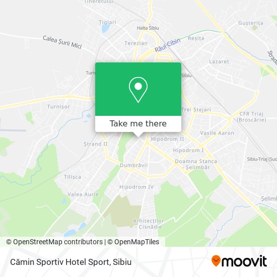 Cămin Sportiv Hotel Sport map