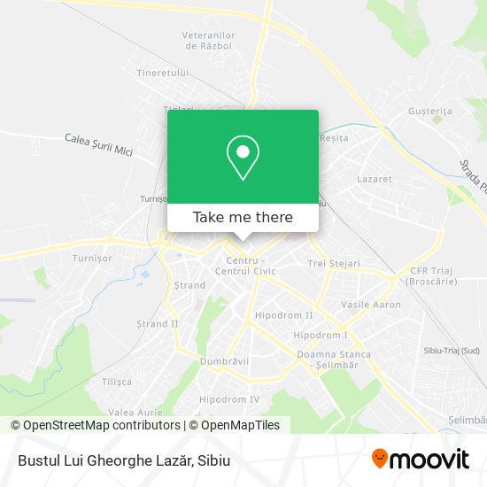 Bustul Lui Gheorghe Lazăr map