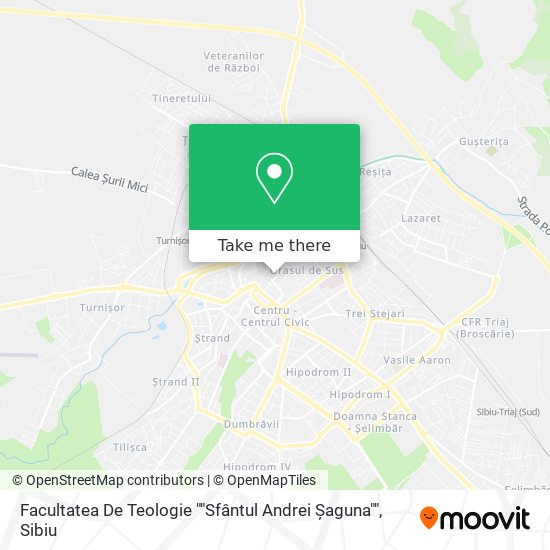 Facultatea De Teologie ""Sfântul Andrei Șaguna"" map