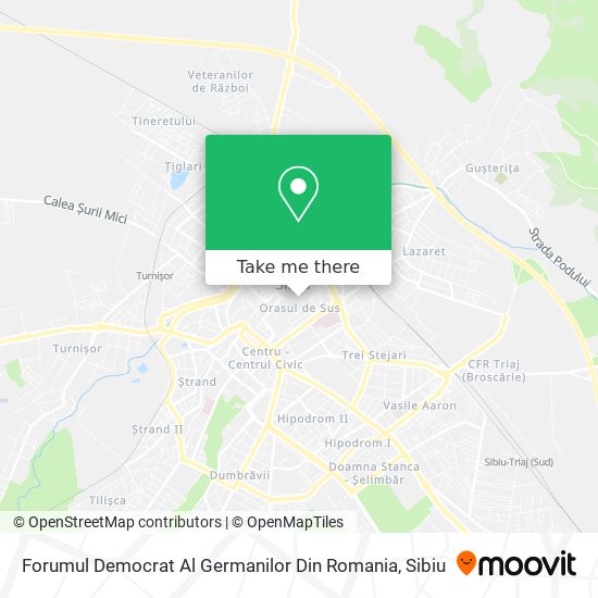 Forumul Democrat Al Germanilor Din Romania map