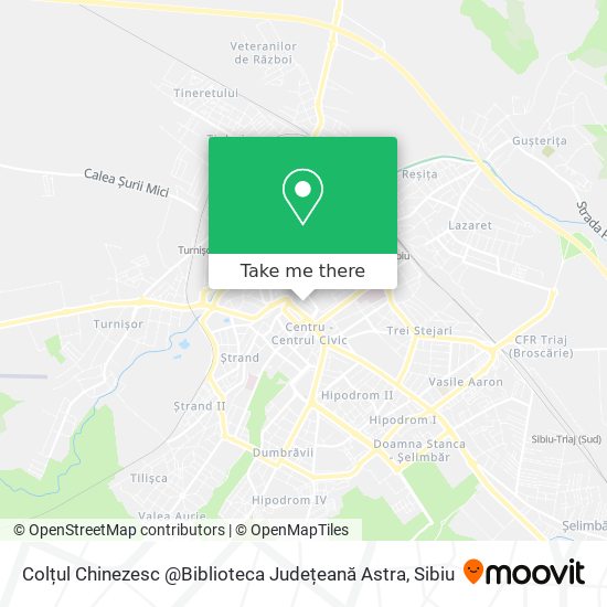 Colțul Chinezesc @Biblioteca Județeană Astra map