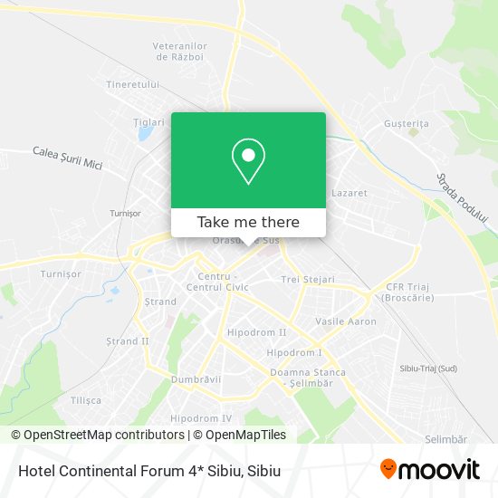 Hotel Continental Forum 4* Sibiu map