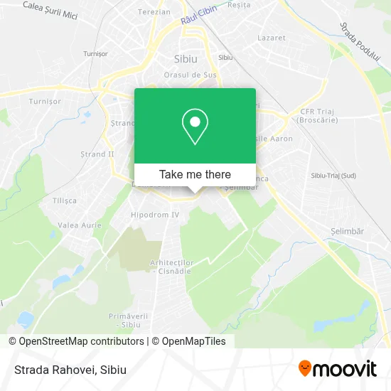 Strada Rahovei map