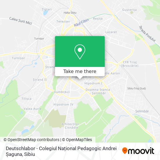 Deutschlabor - Colegiul Național Pedagogic  Andrei Șaguna map