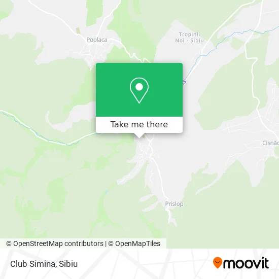 Club Simina map