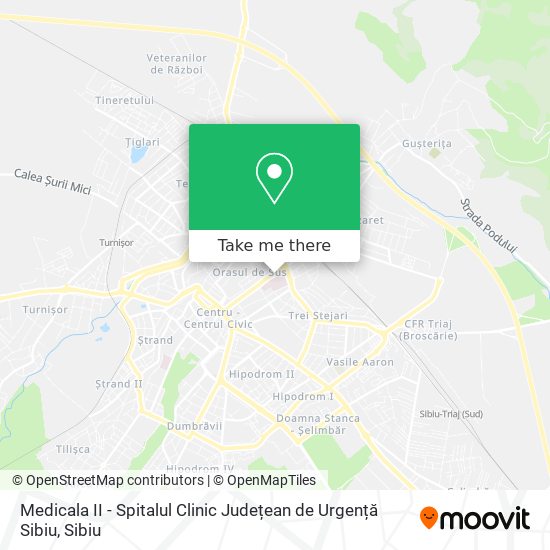 Medicala II - Spitalul Clinic Județean de Urgență Sibiu map