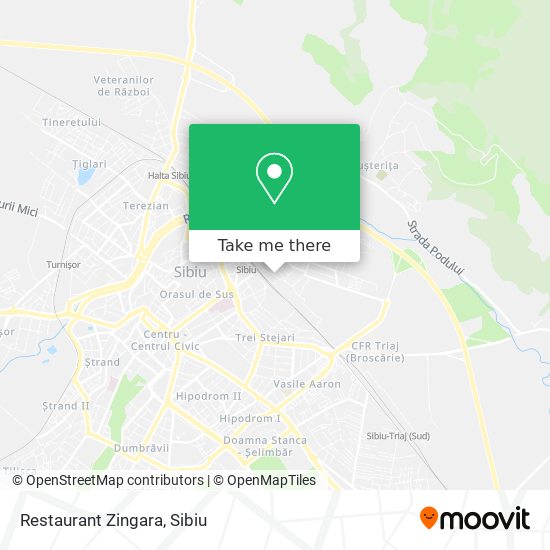 Restaurant Zingara map