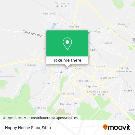 Happy House Sibiu map