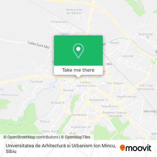Universitatea de Arhitectură si Urbanism  Ion Mincu map