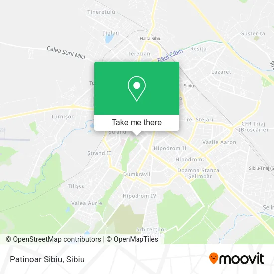 Patinoar Sibiu map