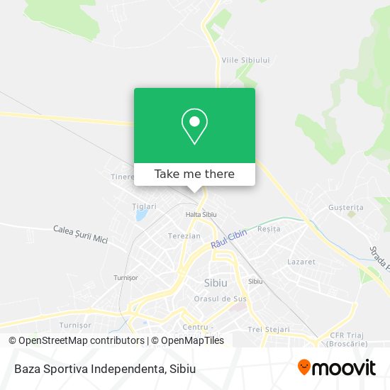 Baza Sportiva Independenta map