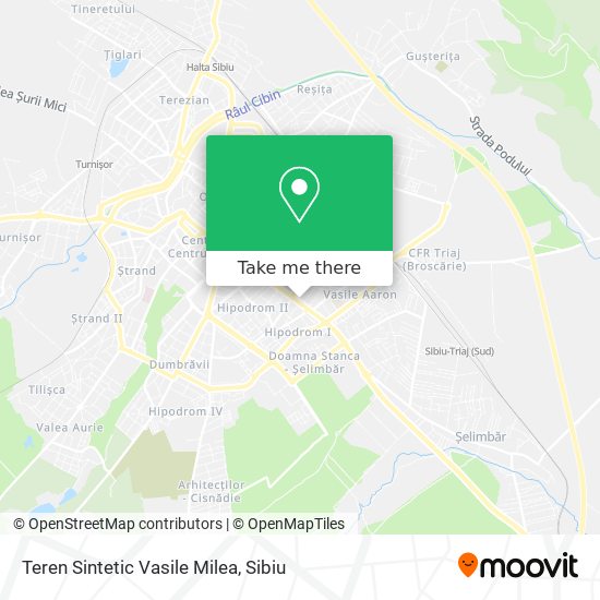 Teren Sintetic Vasile Milea map