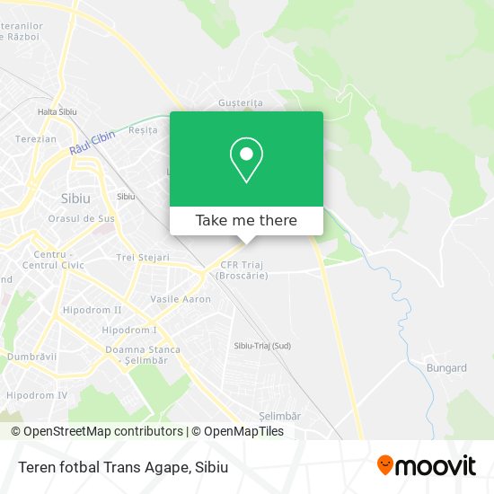 Teren fotbal Trans Agape map