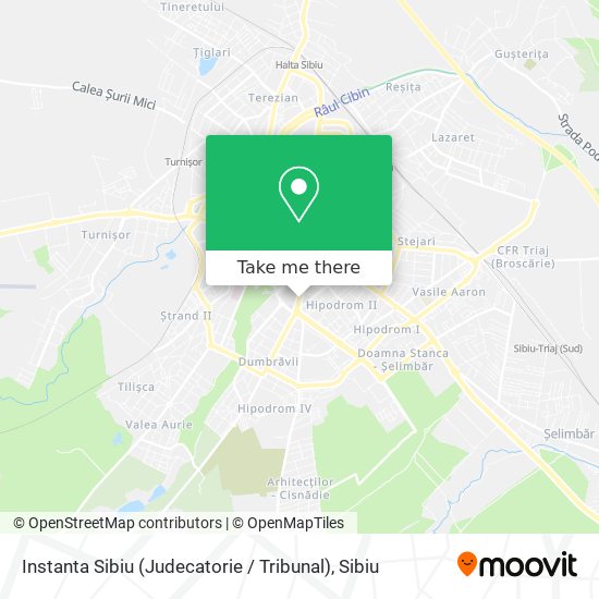 Instanta Sibiu (Judecatorie / Tribunal) map
