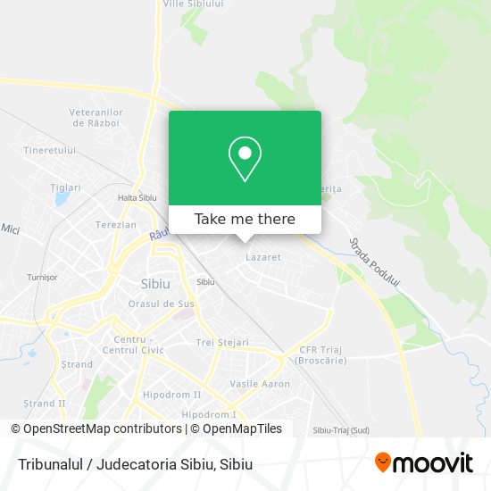 Tribunalul / Judecatoria Sibiu map