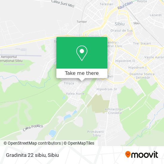 Gradinita 22 sibiu map