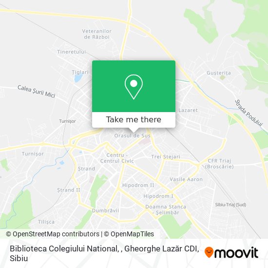 Biblioteca Colegiului National, , Gheorghe Lazăr  CDI map