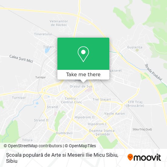 Școala populară de Arte si Meserii  Ilie Micu  Sibiu map