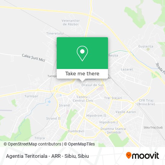 Agentia Teritoriala - ARR - Sibiu map