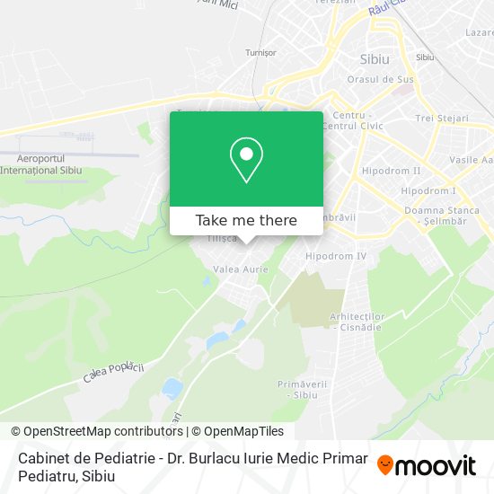 Cabinet de Pediatrie - Dr. Burlacu Iurie Medic Primar Pediatru map