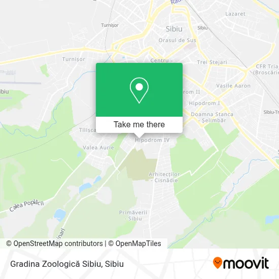 Gradina Zoologică Sibiu map