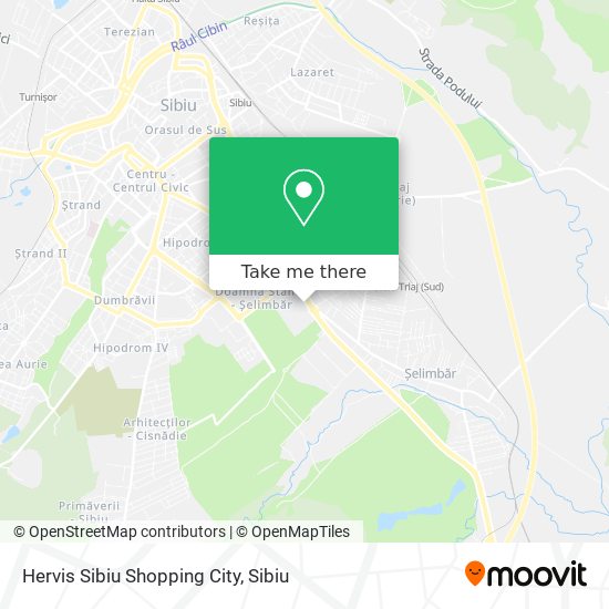 Hervis Sibiu Shopping City map