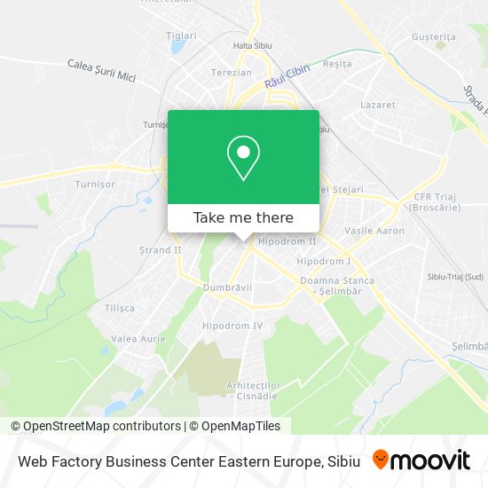 Web Factory Business Center Eastern Europe map