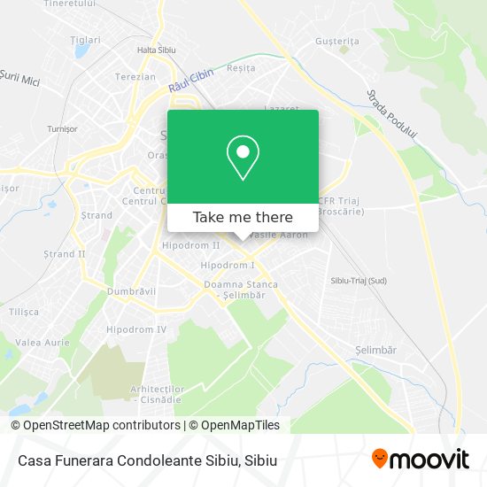 Casa Funerara Condoleante Sibiu map