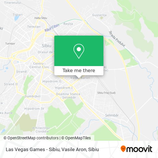 Las Vegas Games - Sibiu, Vasile Aron map