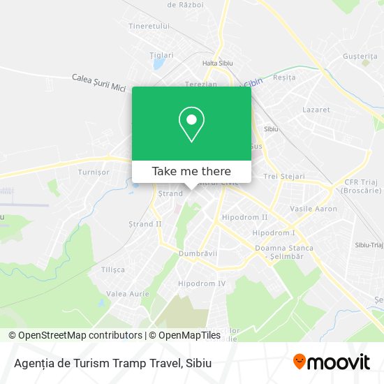 Agenția de Turism Tramp Travel map