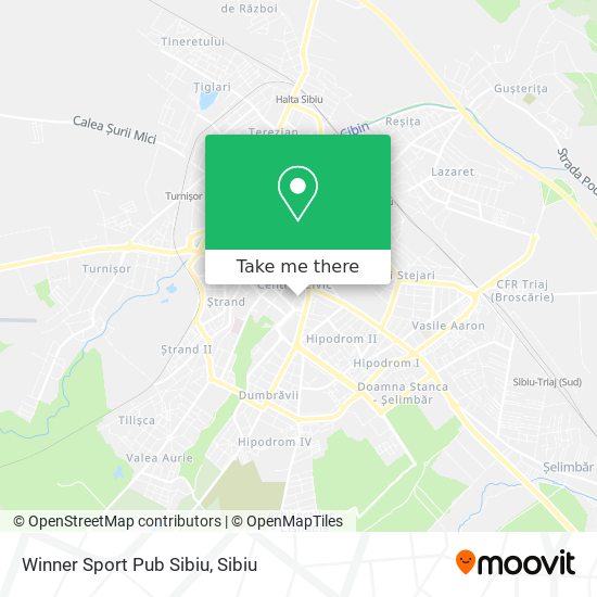 Winner Sport Pub Sibiu map