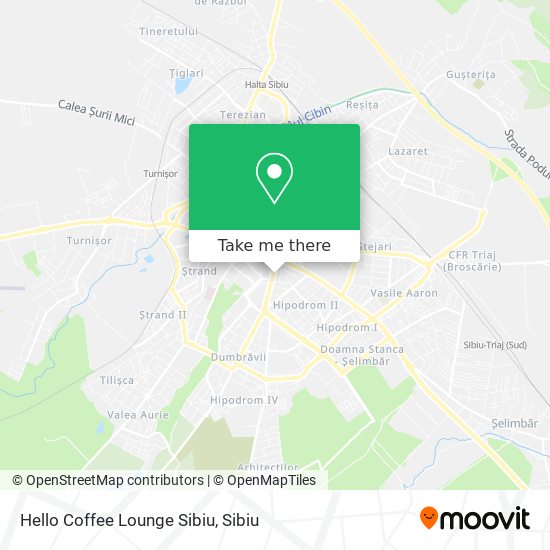 Hello Coffee Lounge Sibiu map