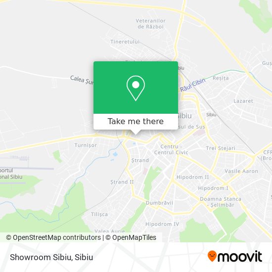 Showroom Sibiu map