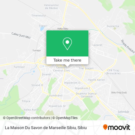 La Maison Du Savon de Marseille Sibiu map