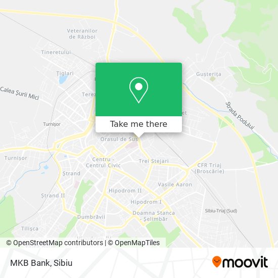 MKB Bank map