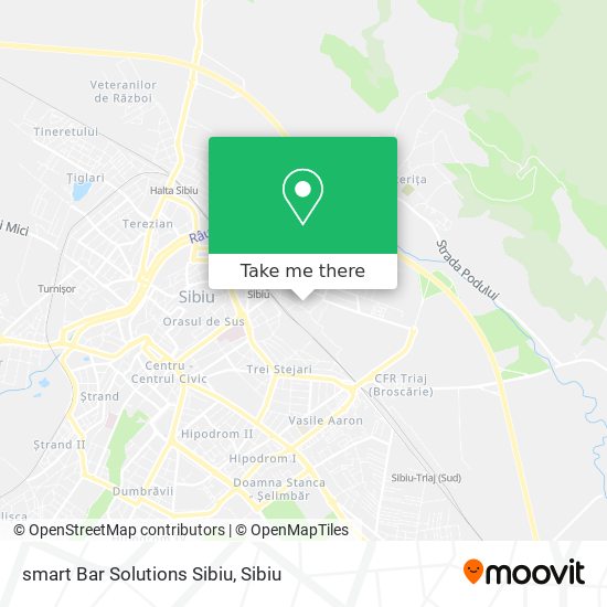 smart Bar Solutions Sibiu map