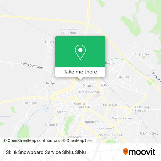Ski & Snowboard Service Sibiu map
