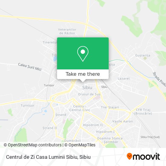 Centrul de Zi Casa Luminii Sibiu map