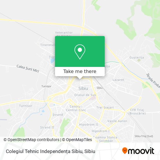 Colegiul Tehnic Independența Sibiu map