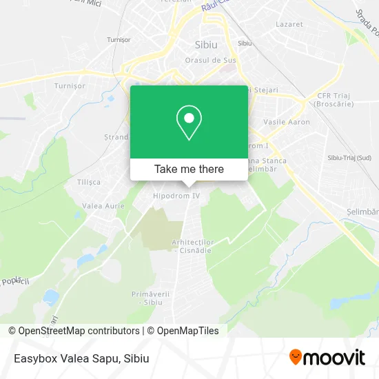 Easybox Valea Sapu map