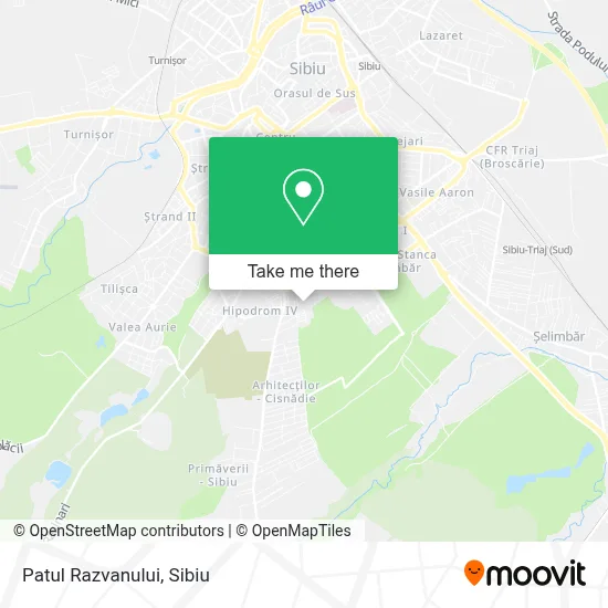 Patul Razvanului map