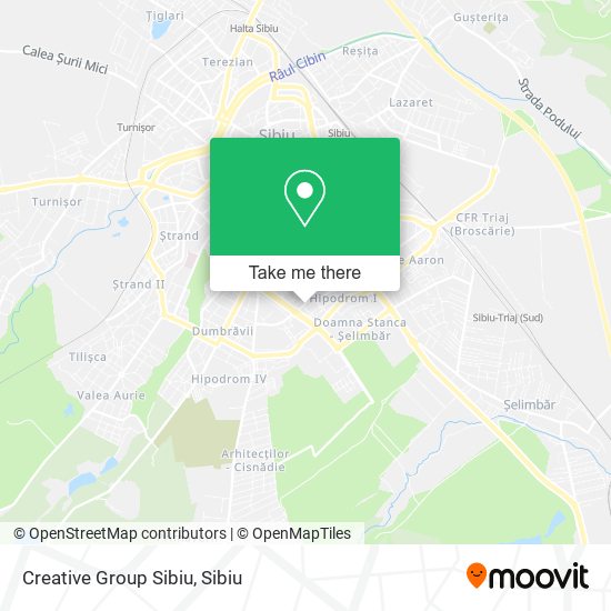 Creative Group Sibiu map