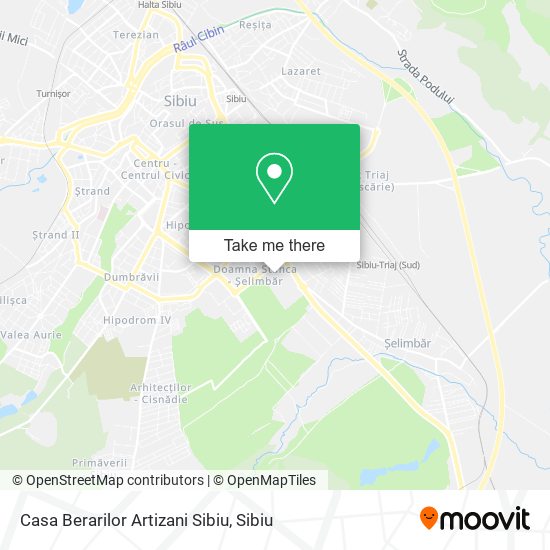 Casa Berarilor Artizani Sibiu map